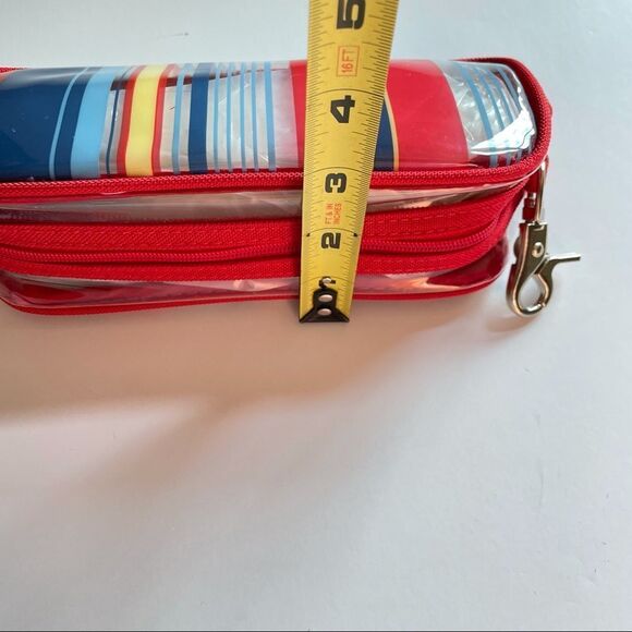 Lancome Makeup Bag Case Pouch Stripes Eiffel Tower - Picture 8 of 8